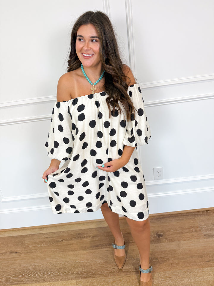 POLKA CRAZED DRESS