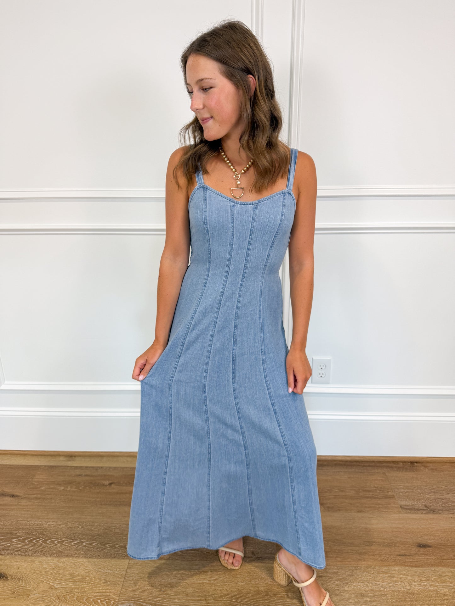 Z Supply Leonora Indigo Midi Dress