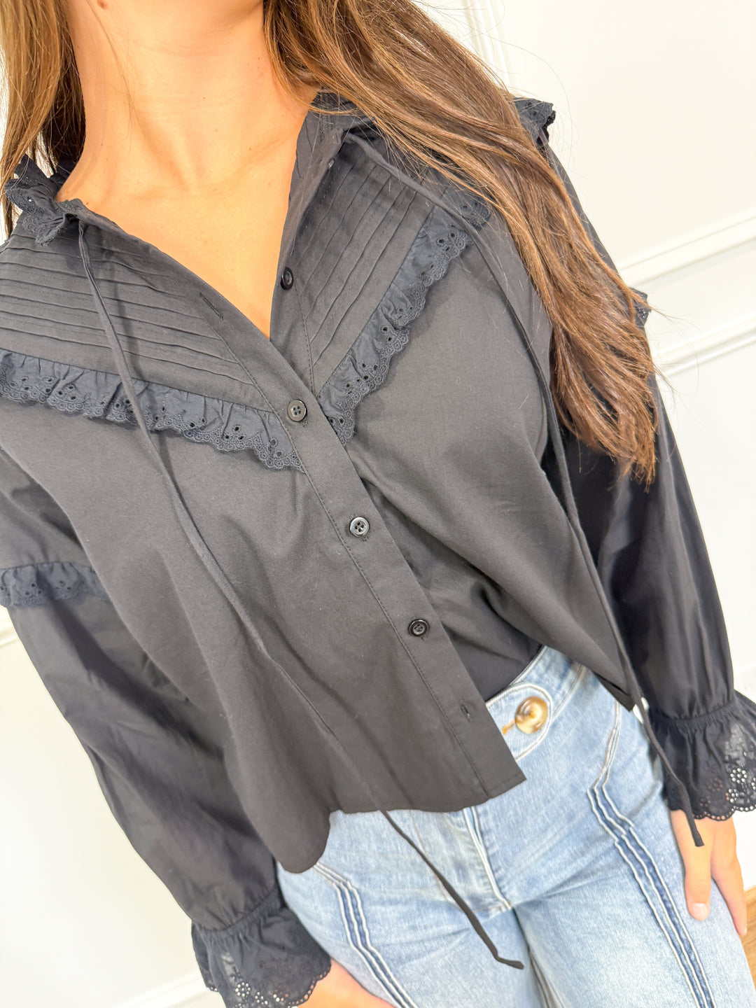 Midnight Magnolia Blouse