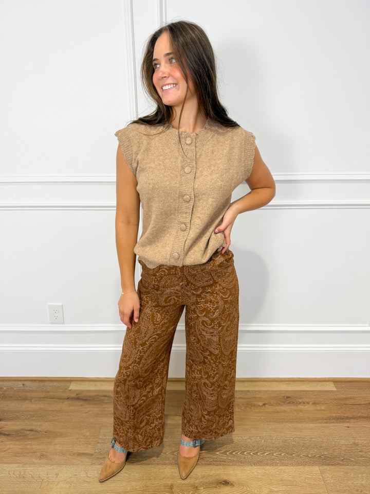 Cinnamon Spur Paisley Pants