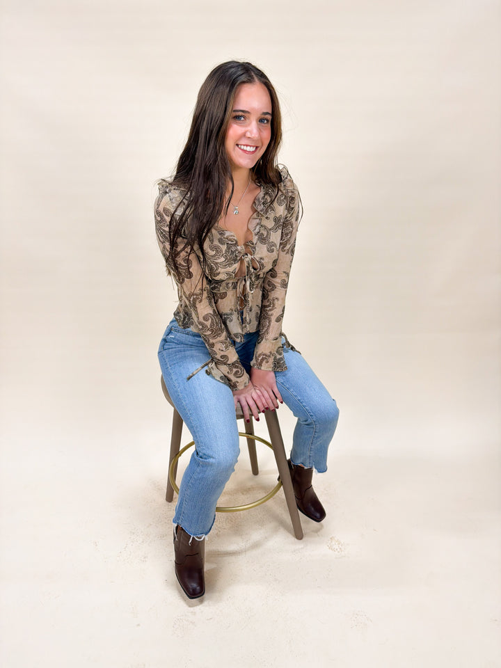 GOLDEN PAISLEY TOP
