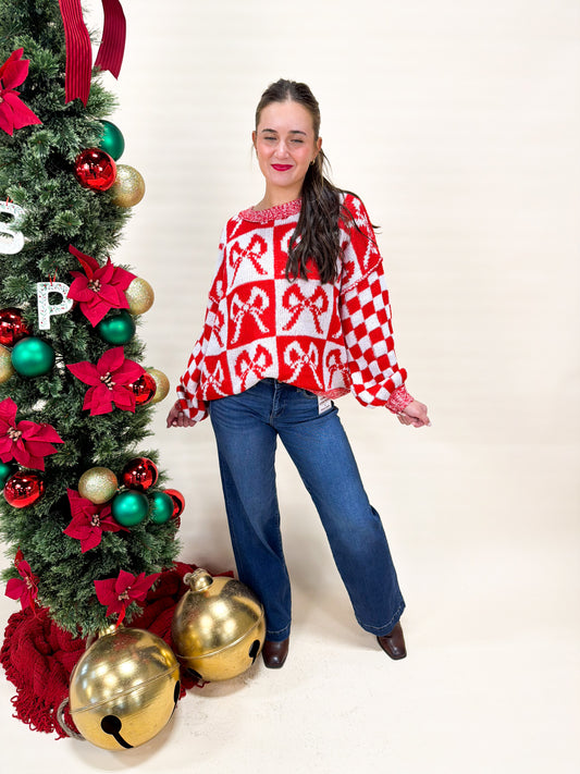 Christmas Bows Sweater