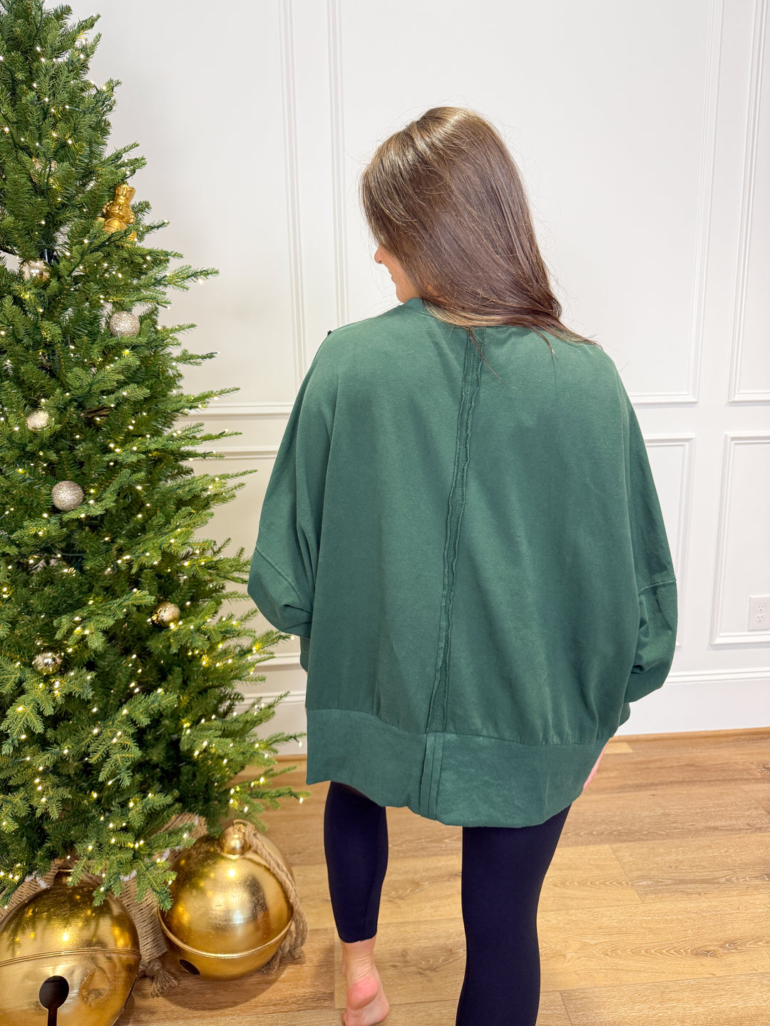 The Merry &amp; Bright Embroidered Sweatshirt