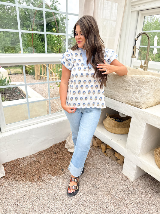 FLIRTY AND FREE CUFFED JEAN