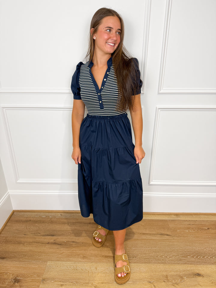 Harbor Belle Midi Dress