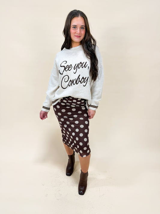 SEE YOU, COWBOY SWEATER