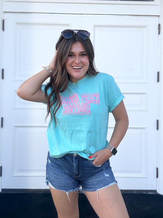 Branded Peach Summer Graphic Tee