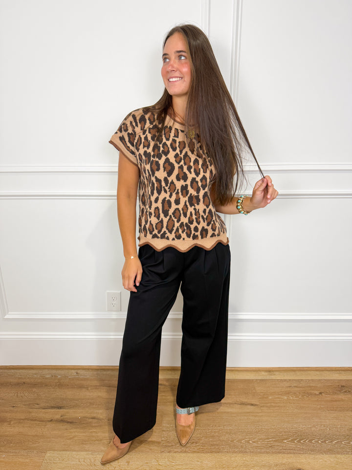 spanx® ponte pleated wide leg pant