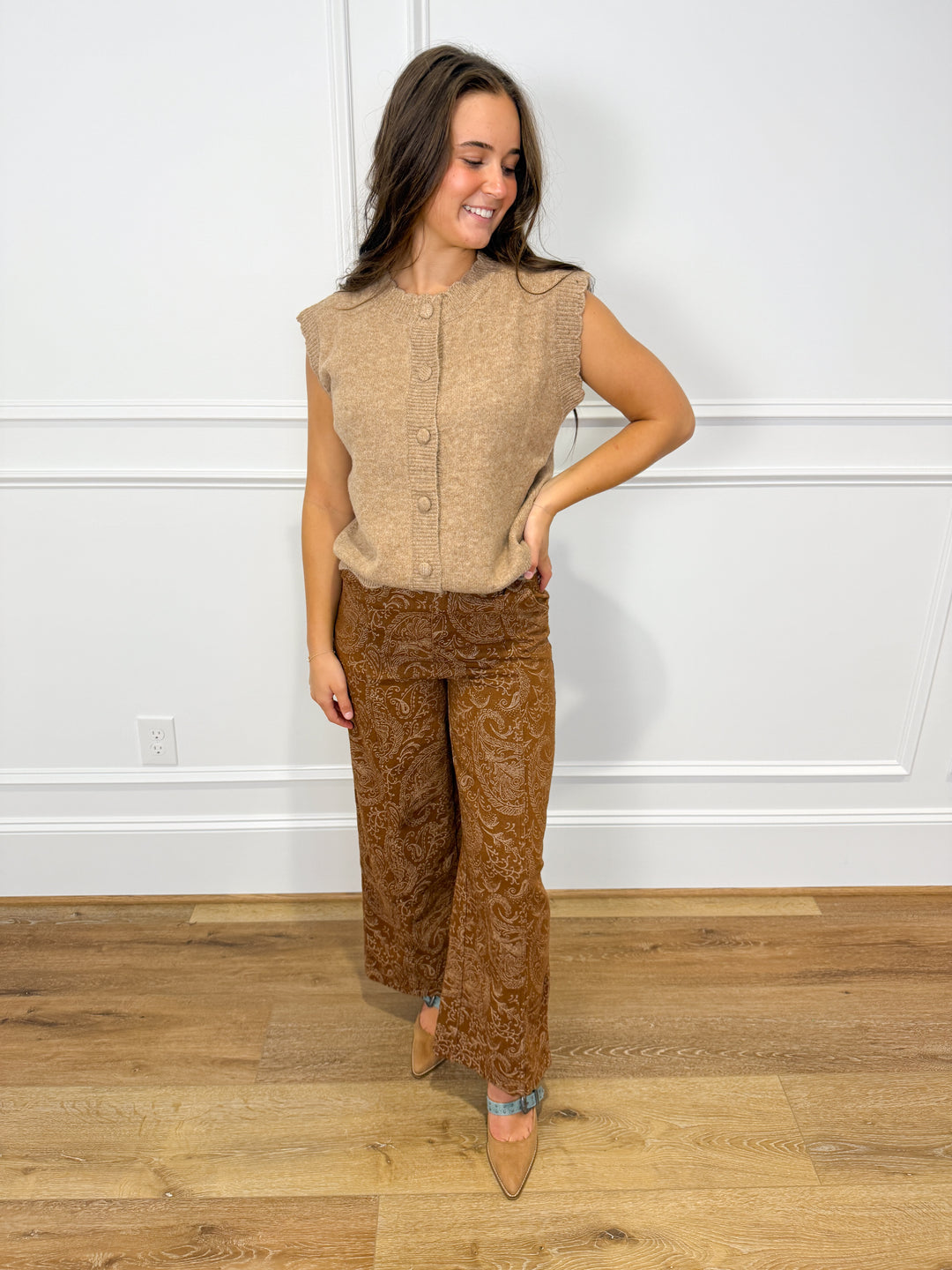 Cinnamon Spur Paisley Pants