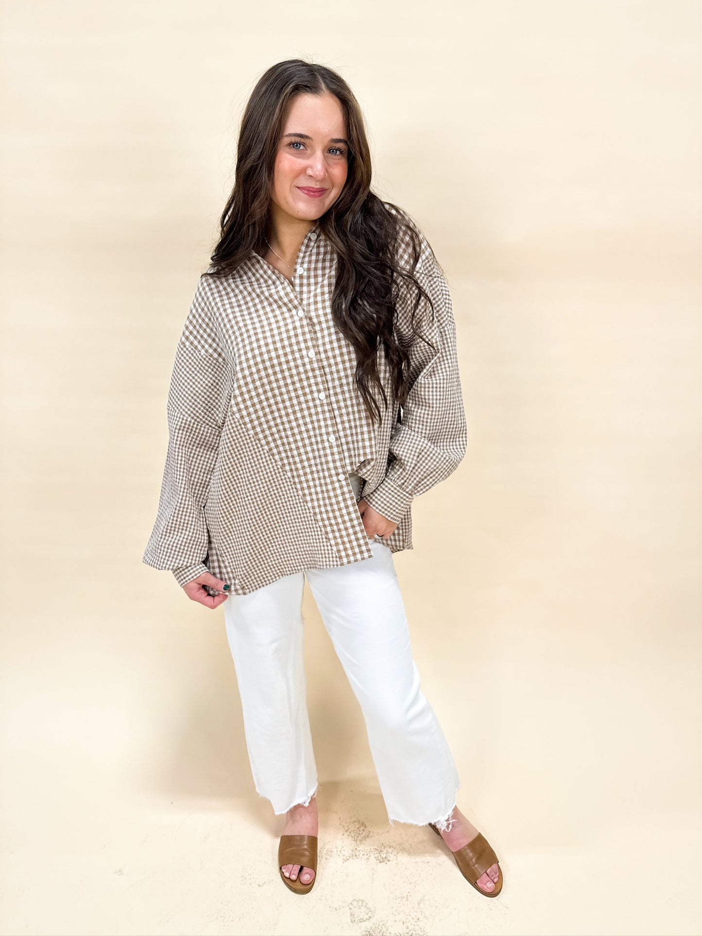 GIDDY UP GINGHAM TOP