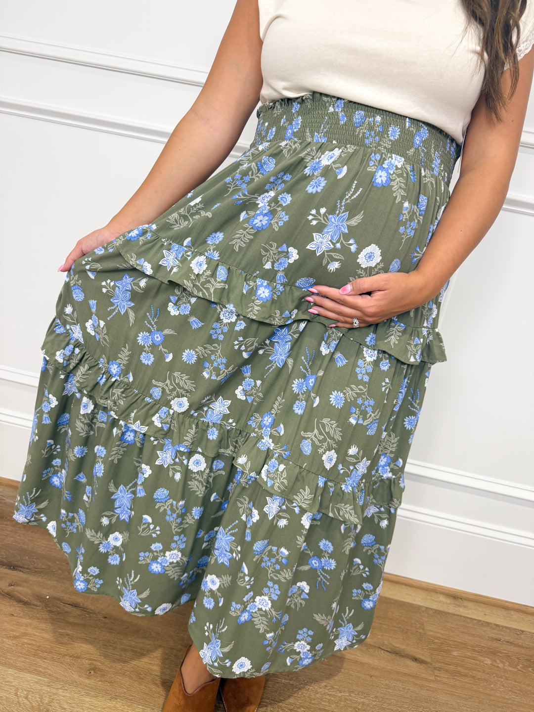 Bluebell Meadow Maxi Skirt