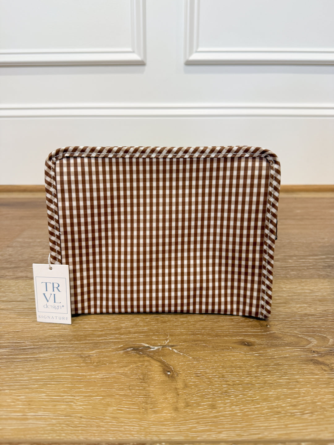 Roadie Medium Zip Pouch - Gingham Coco