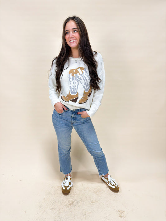 KICKING BOOTS SWEATER