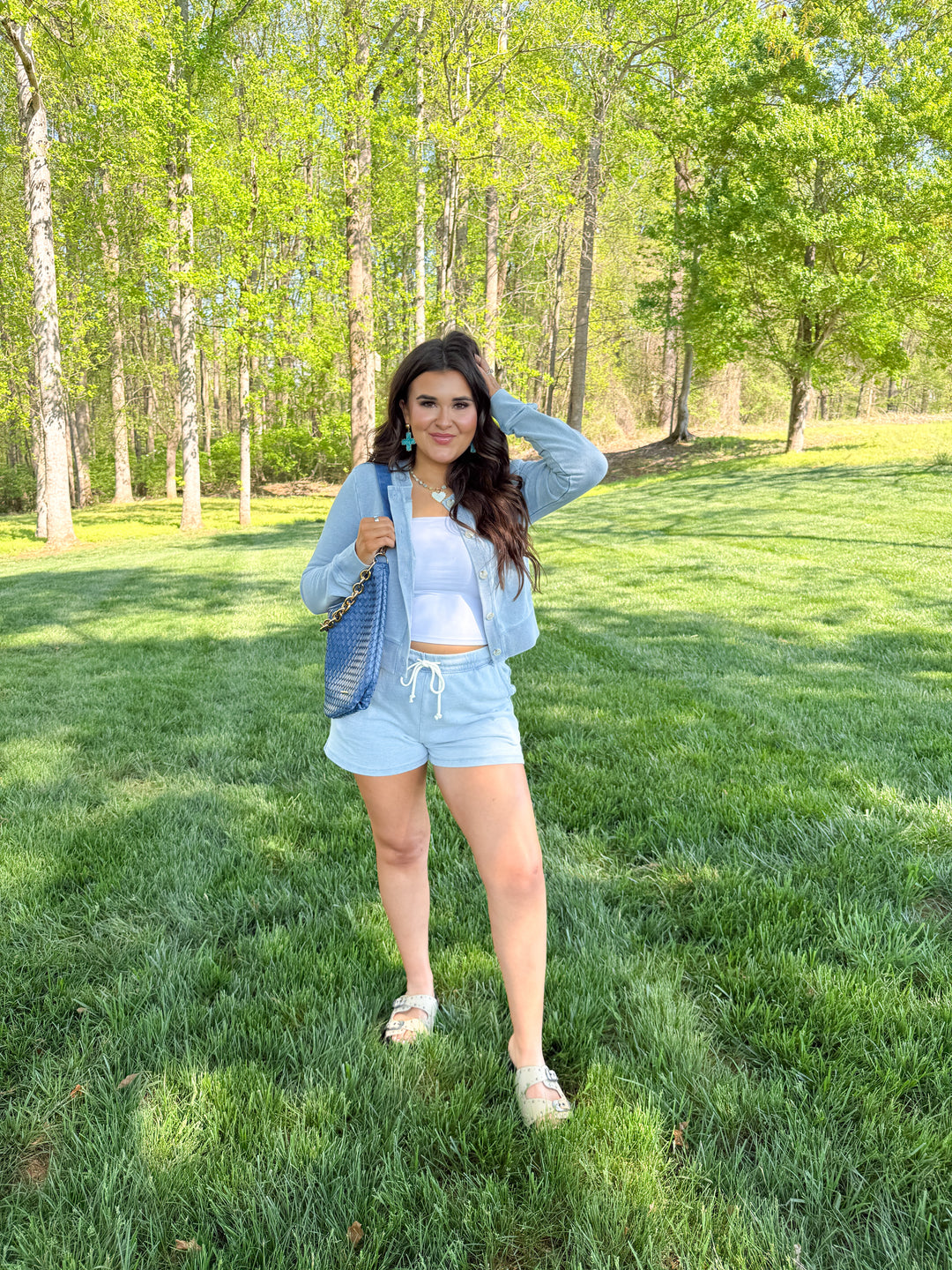 HUNTER KNIT DENIM SHORT