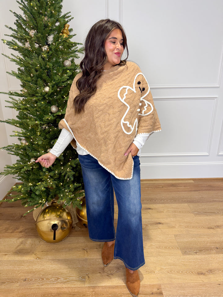 The Gingerbread Girl Cable Knit Shawl