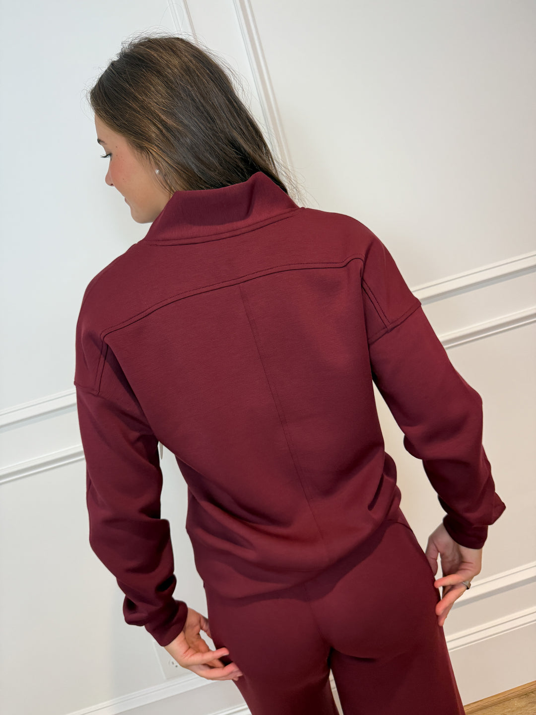 spanx airessentials® v-neck long sleeve top