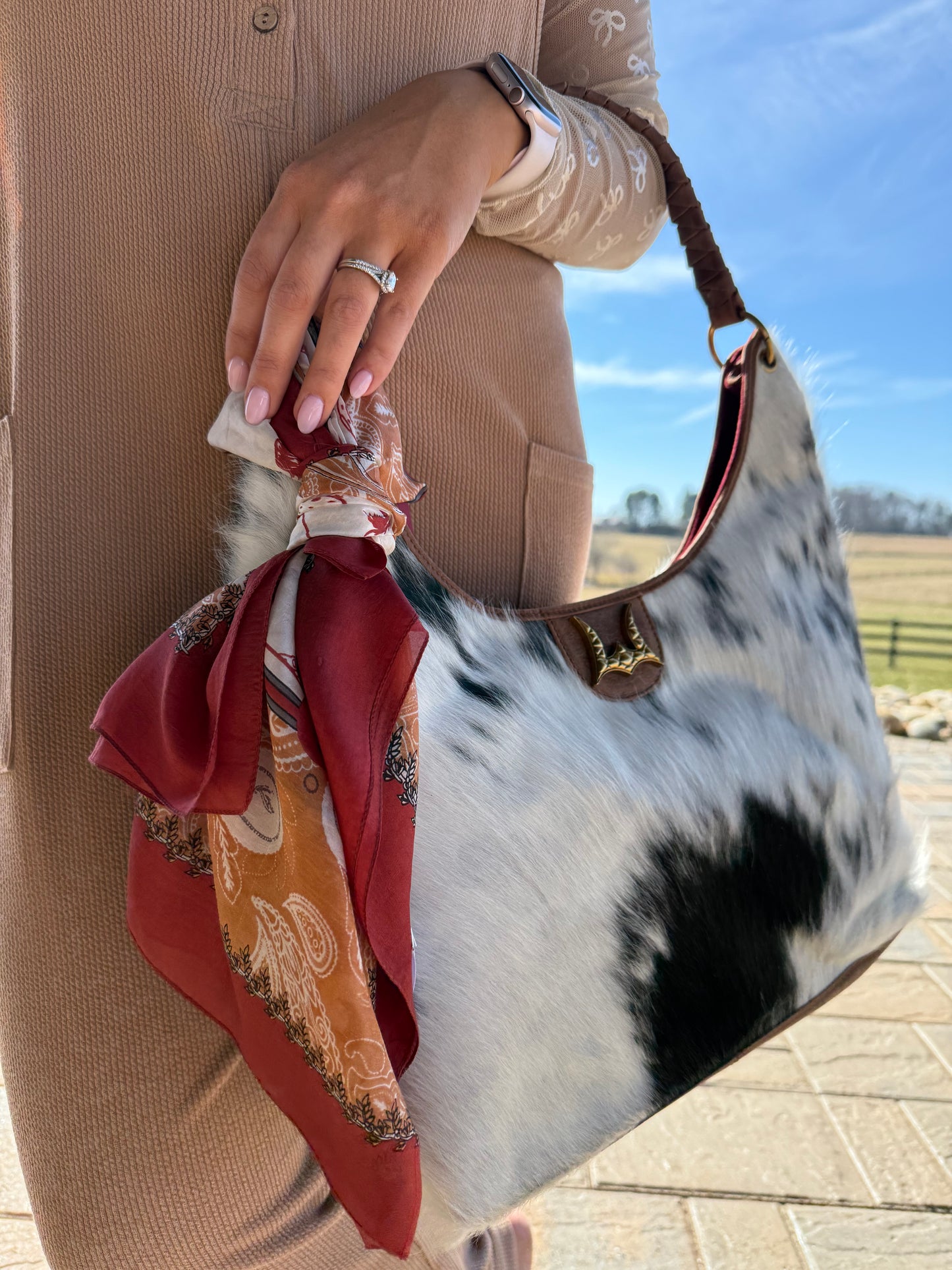 LW Cowhide & Calfskin Large Purse