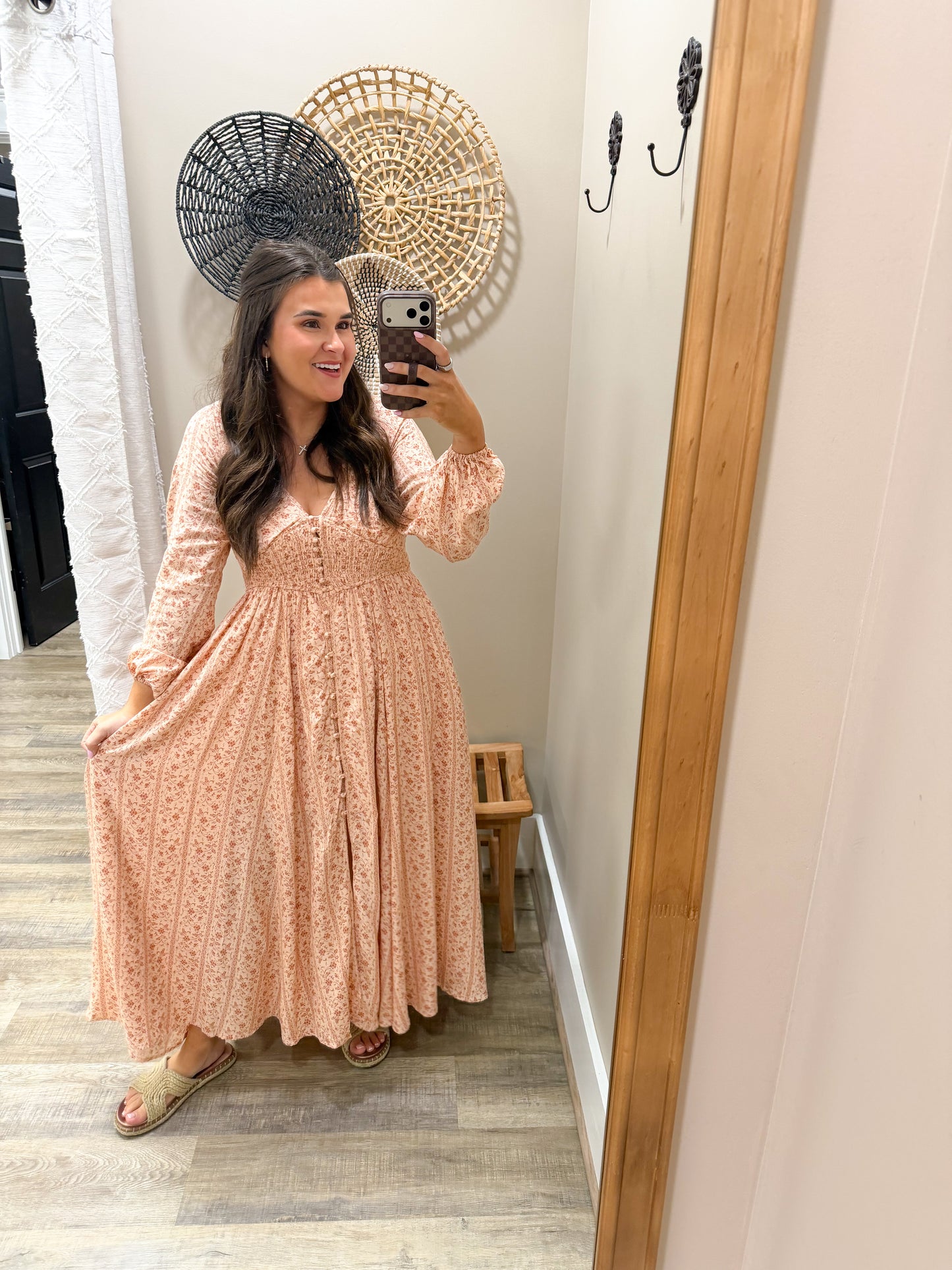 BLUSHING BLOOM MAXI DRESS