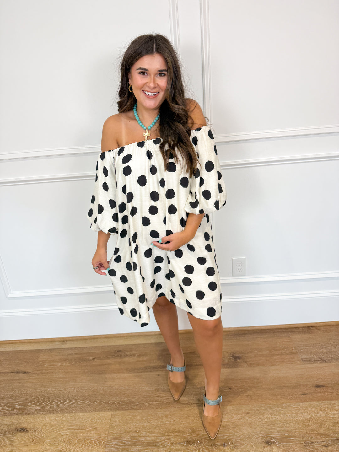 POLKA CRAZED DRESS