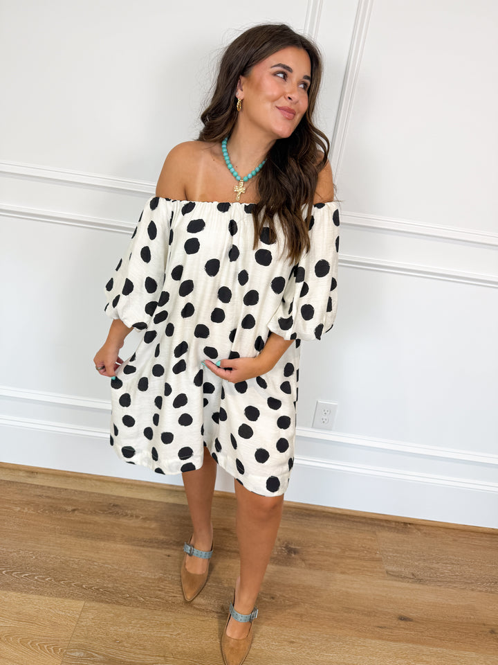 POLKA CRAZED DRESS
