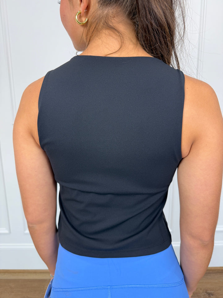SPANX GET MOVING SQUARE NECK SHELF TANK