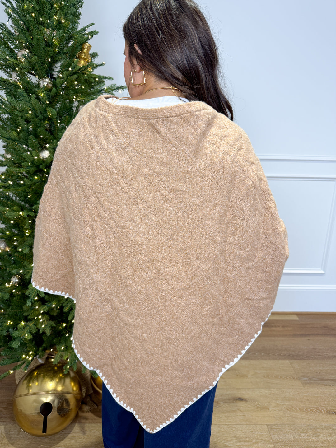 The Gingerbread Girl Cable Knit Shawl