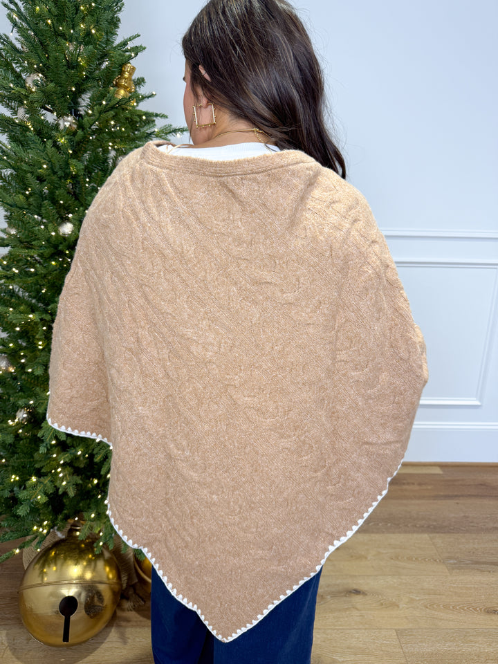 The Gingerbread Girl Cable Knit Shawl