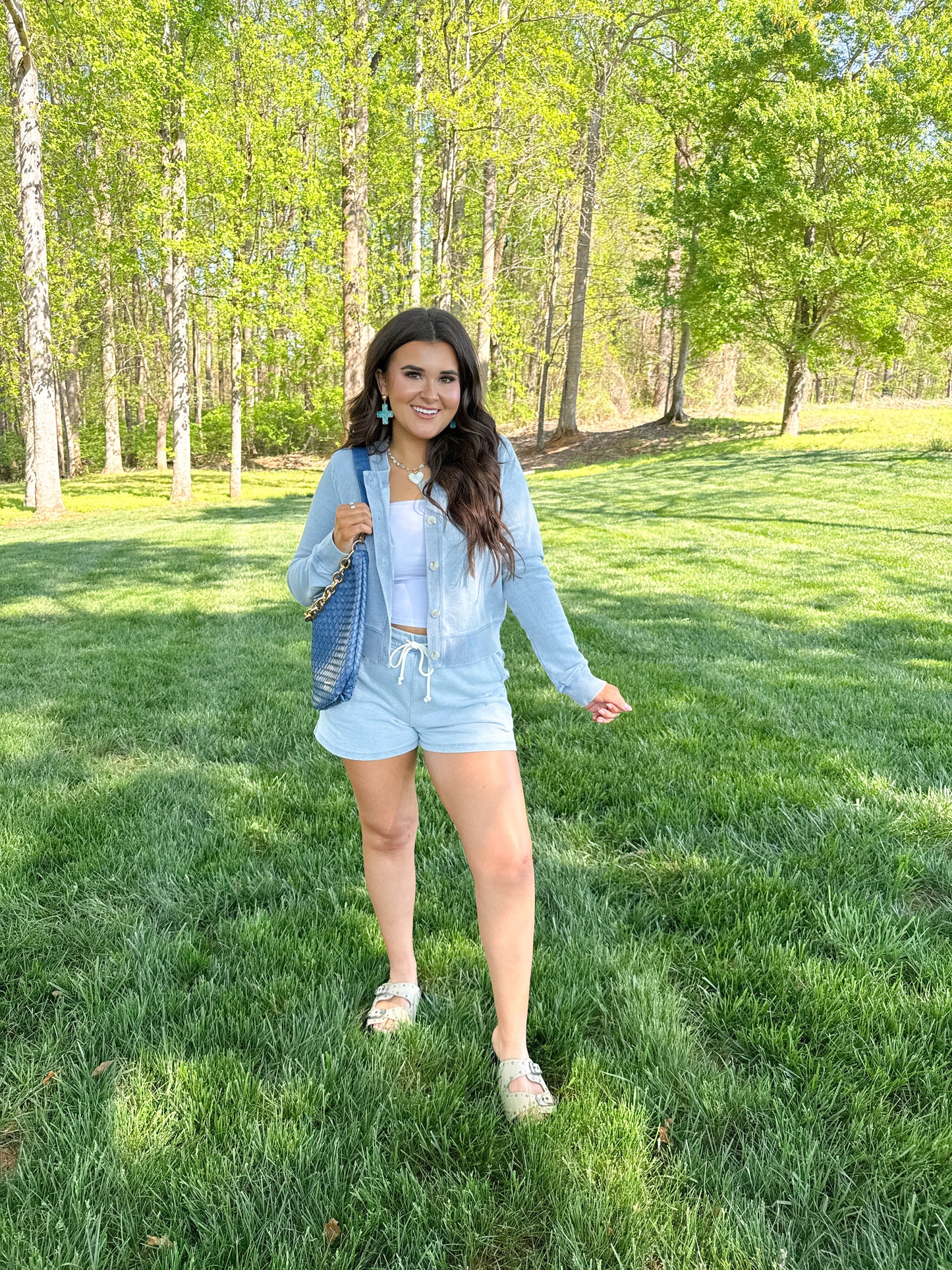 HUNTER KNIT DENIM SHORT