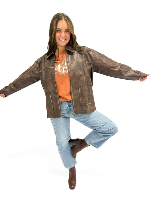 TOUGH LUCK LEATHER JACKET