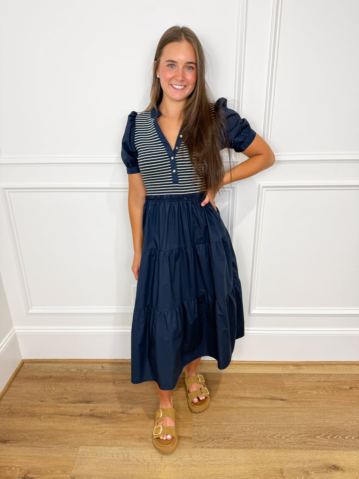 Harbor Belle Midi Dress