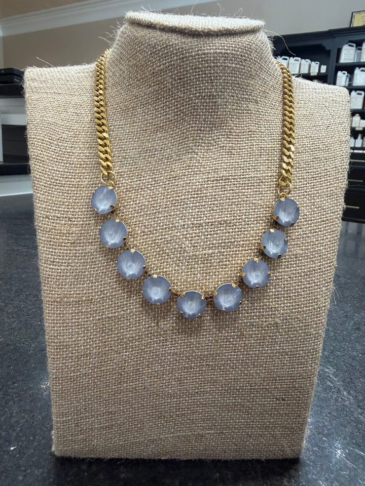 Tova Jewelry Mini Sofia Necklace - Ultra Baby Blue