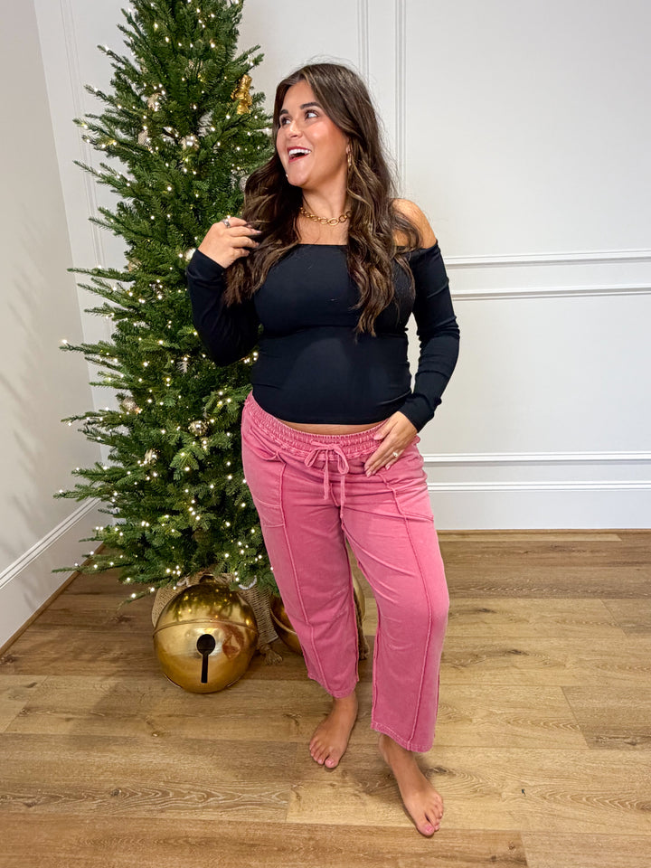 The Pretty in Pink Barrel Sweatpants