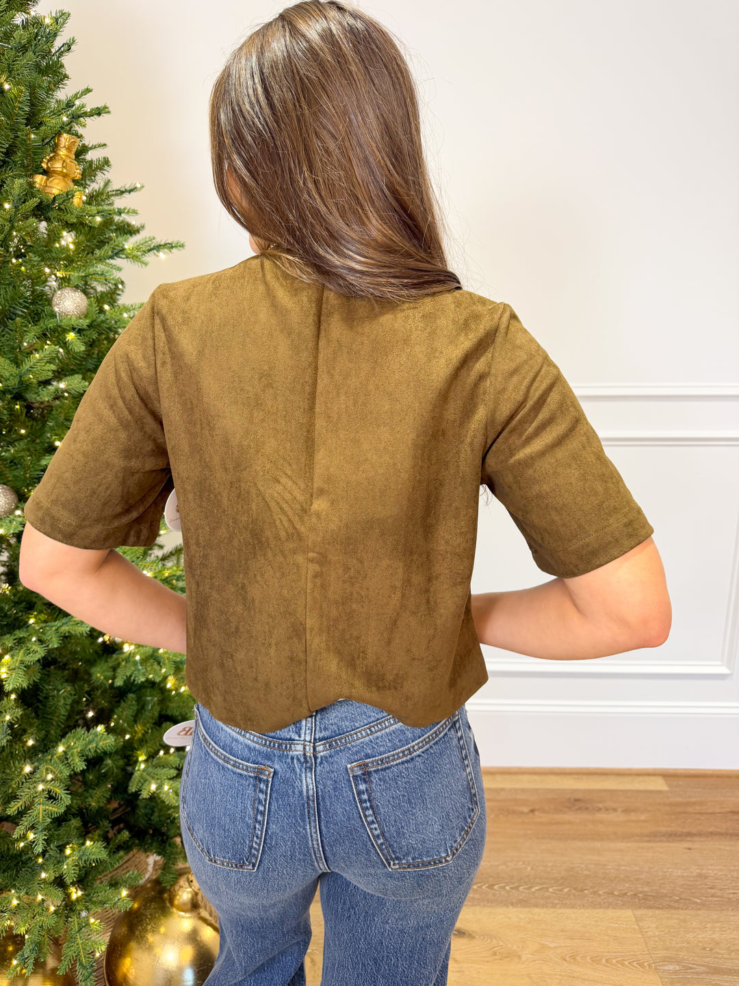 The Equestrian Chic Suede Top