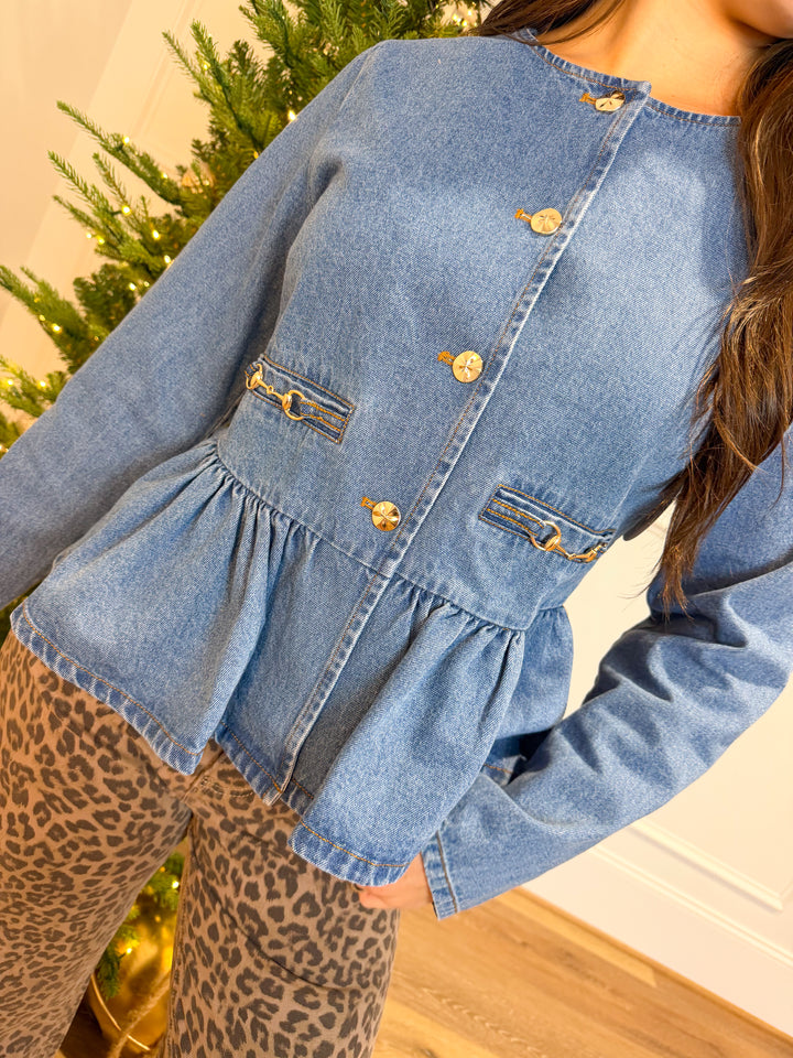 The Blue Ridge Equestrian Peplum Jacket