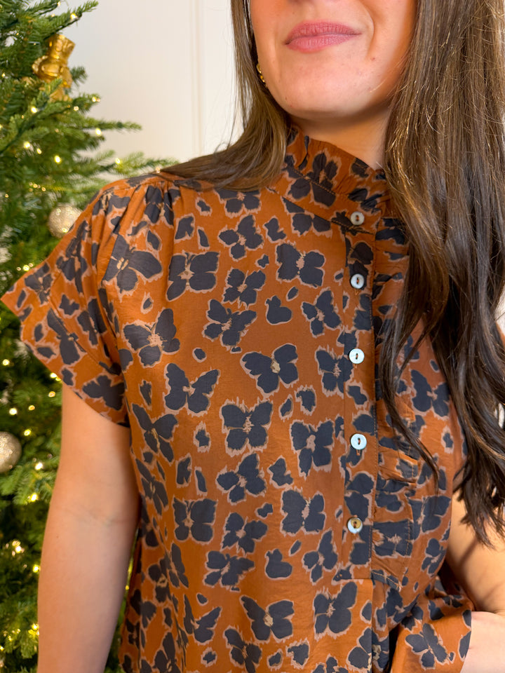 The Harvest Bloom Ruffle Blouse