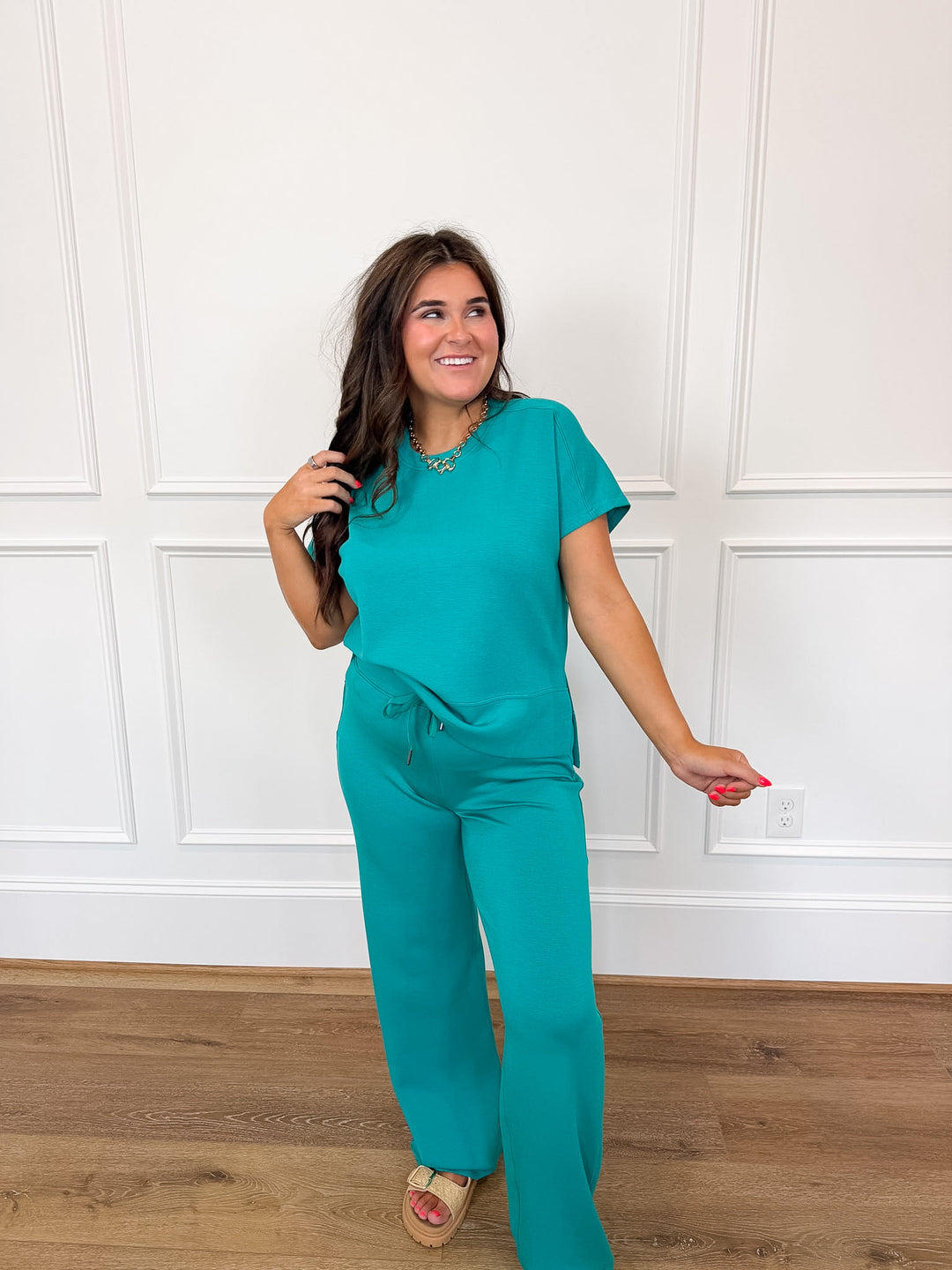 SPANX AirEssentials® Crewneck Tee – Jade