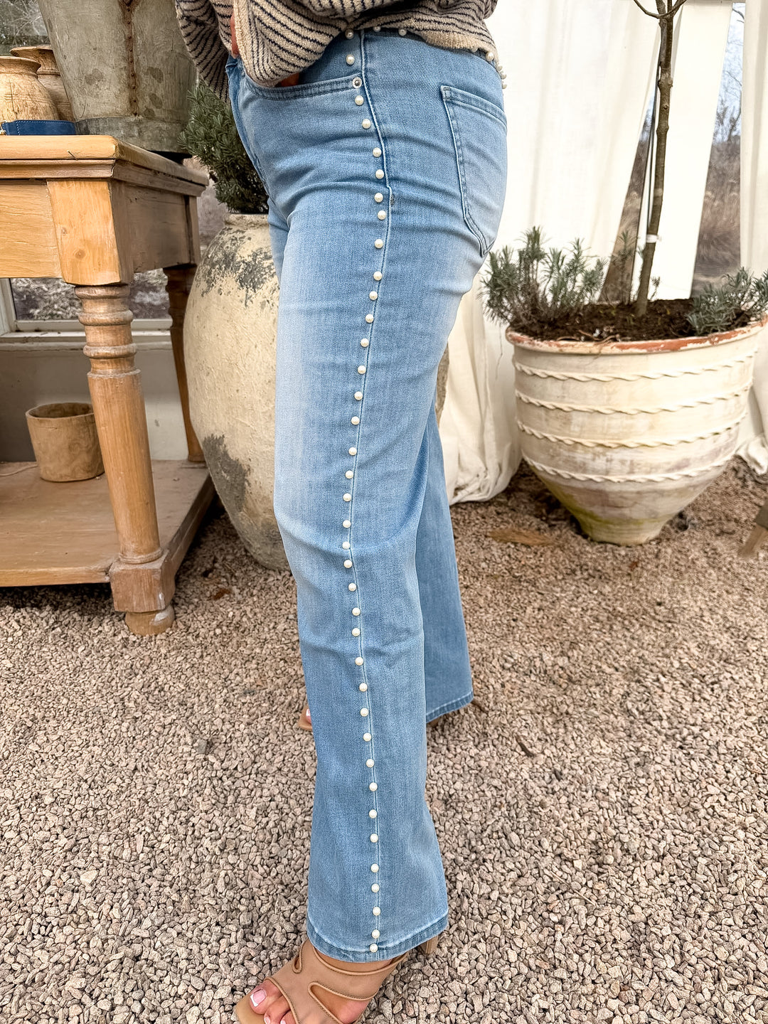 PRETTY PEARL WIDE LEG JEAN