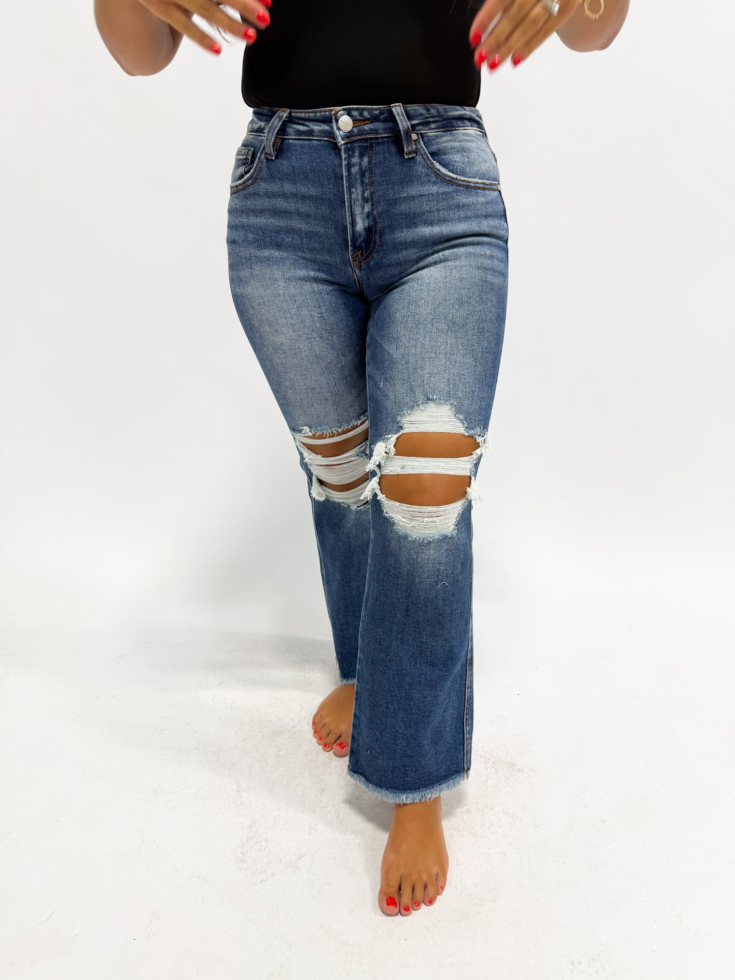 Cool Weather Crop Flare Jean