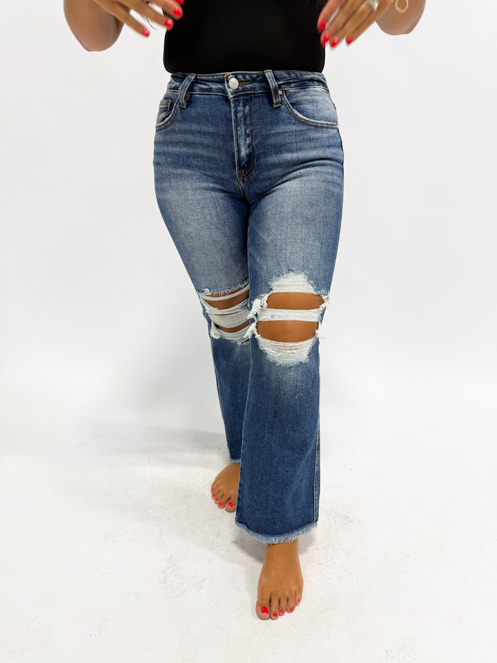 Cool Weather Crop Flare Jean