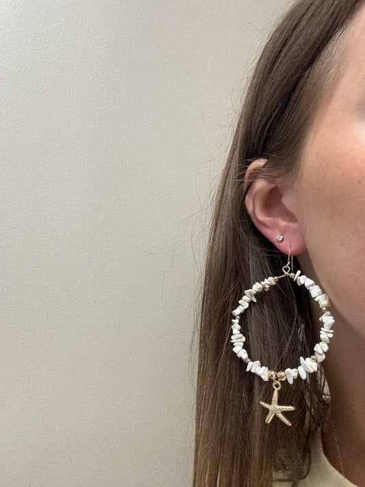Starfish Shell Earring