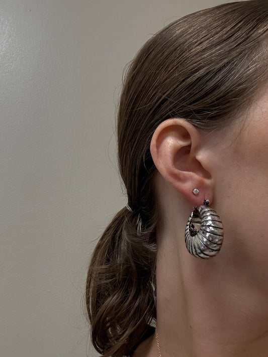 Cord Hoop Earring