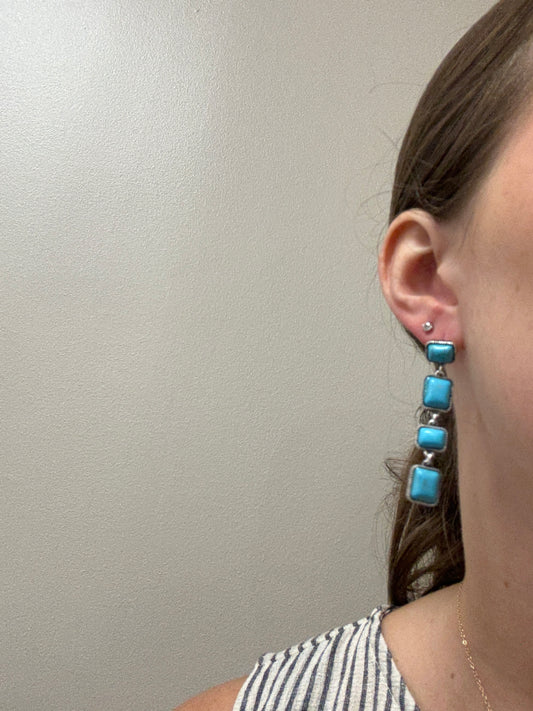 Square Stone Earring