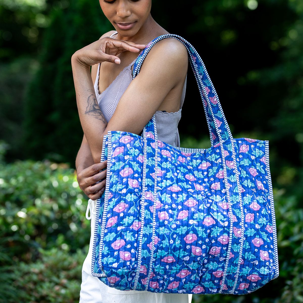 Lady Like Quilted Tote