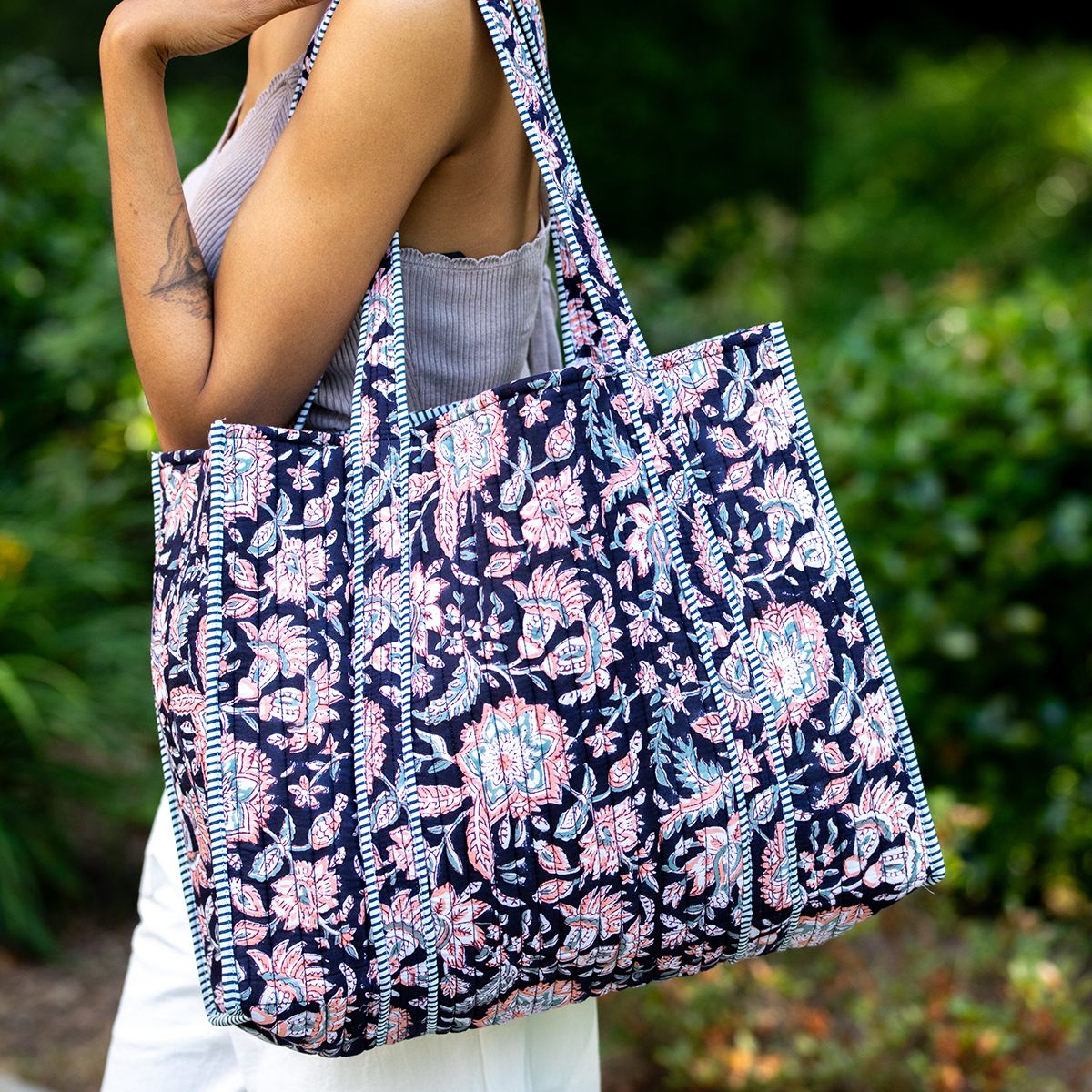 Lady Like Quilted Tote