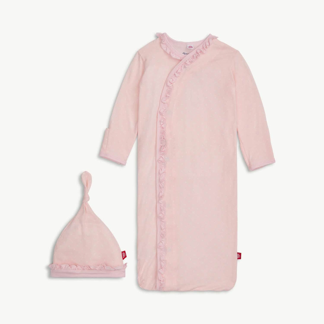 MAGNETIC ME - PIN DOT BLUE GOWN &amp; HAT SET