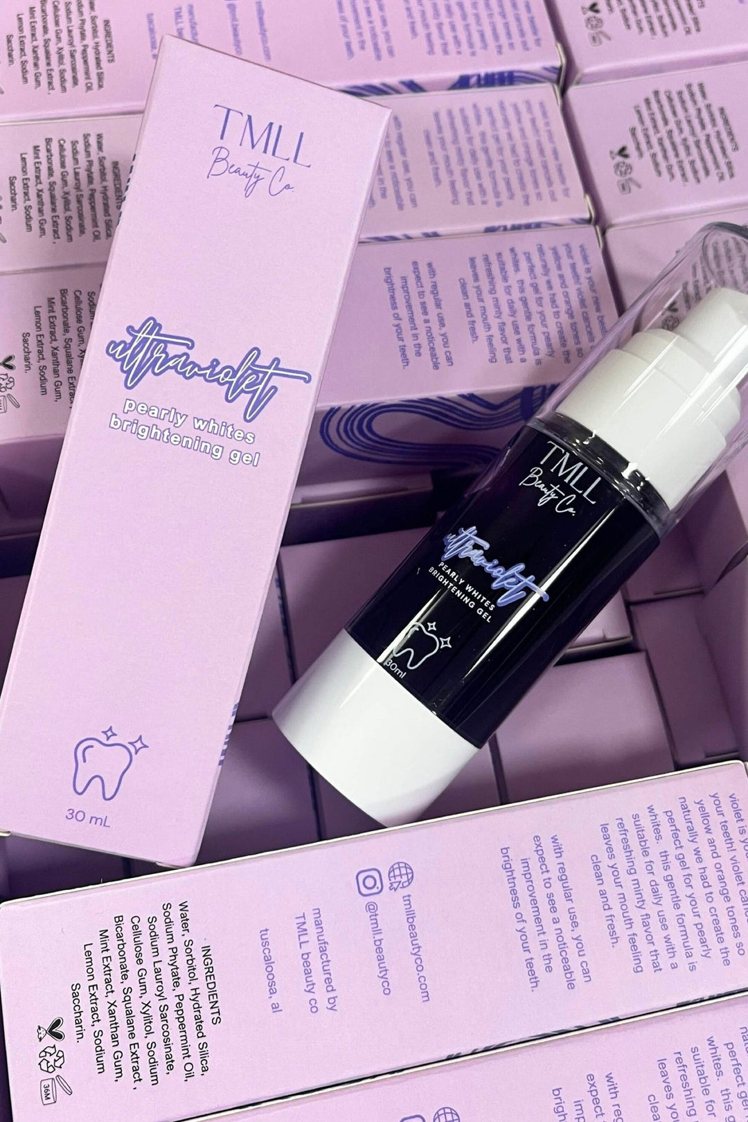 Ultraviolet Pearly White Teeth Whitening Gel-250 - TMLL Beauty Co - Skincare-TMLL Beauty Co-[option4]-[option5]-[option6]-Leather &amp; Lace Boutique Shop